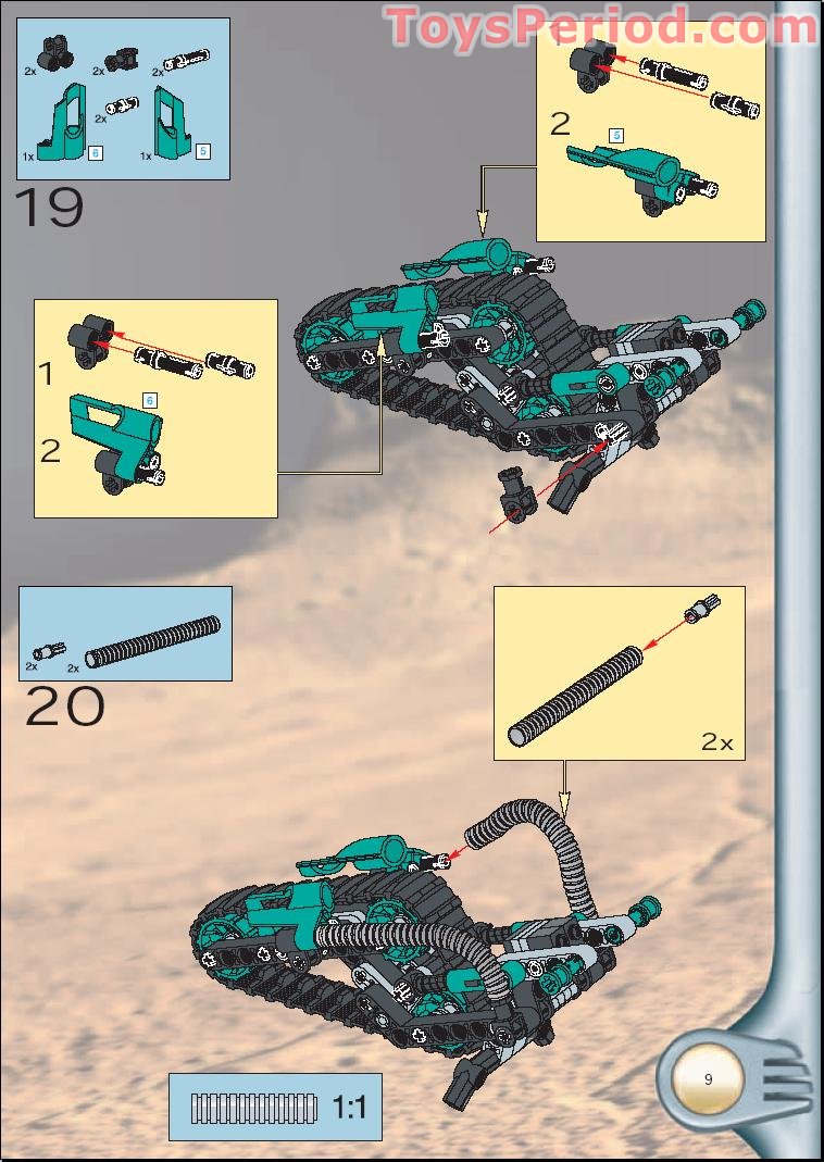 LEGO 8549 Tarakava Set Parts Inventory and Instructions - LEGO