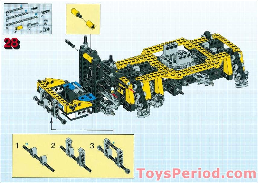 LEGO 8438 Pneumatic Crane Truck Set Parts Inventory and Instructions - LEGO  Reference Guide