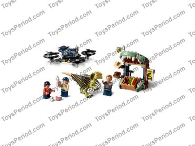 Lego jurassic world dilophosaurus on the loose cheap plane drone toy dinosaur building set 75934