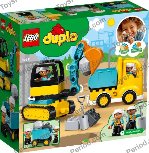 Lego duplo truck sales and tracked excavator instructions