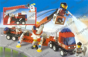 LEGO 6477 Firefighter's Lift Truck Set Parts Inventory and