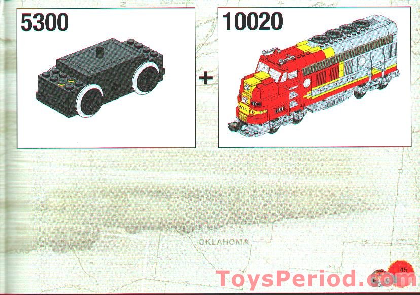 LEGO 10020-2 Santa Fe Super Chief, Limited Edition Set Parts