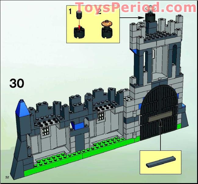 LEGO 8799 Knights' Castle Wall Set Parts Inventory and