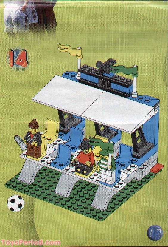  LEGO 3403 Juego de tribuna con marcador para aficionados al  fútbol (79 piezas) : Juguetes y Juegos