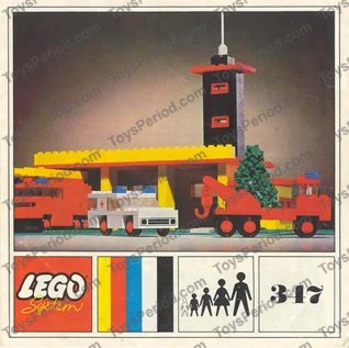 lego fire station 1970s