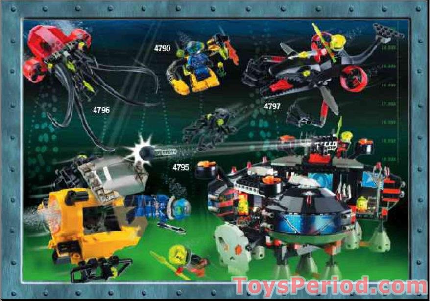 LEGO 4794 Alpha Team Command Sub Set Parts Inventory and