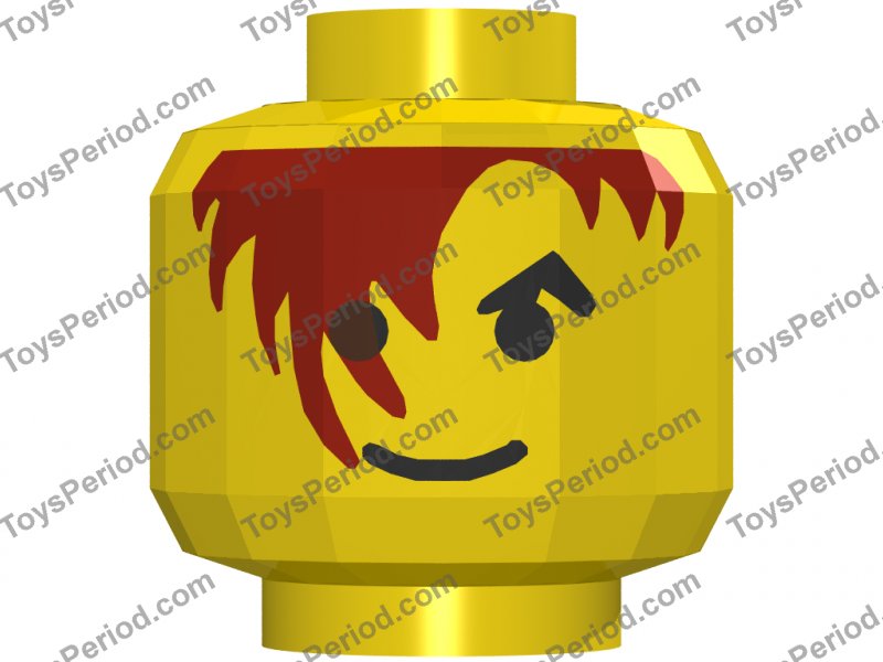 lego minifigure brown head