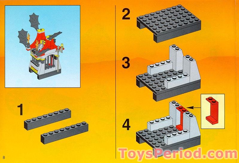 LEGO 6099 Traitor Transport (with Cave) Set Parts Inventory and