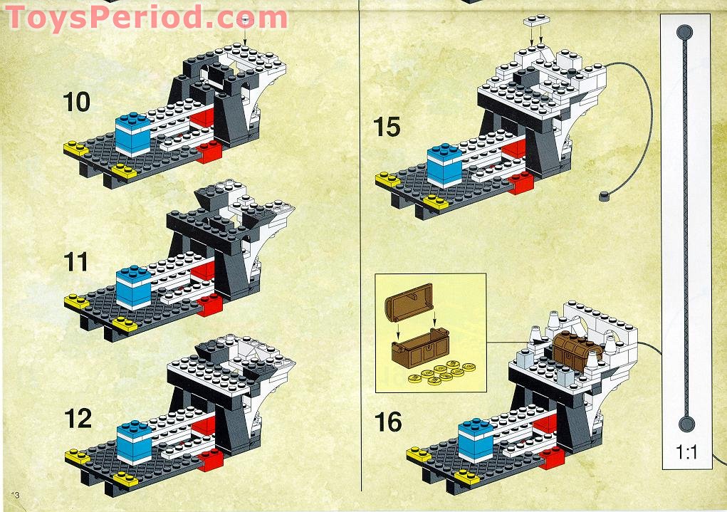 Lego 6289 Red Beard Runner Set Parts Inventory And