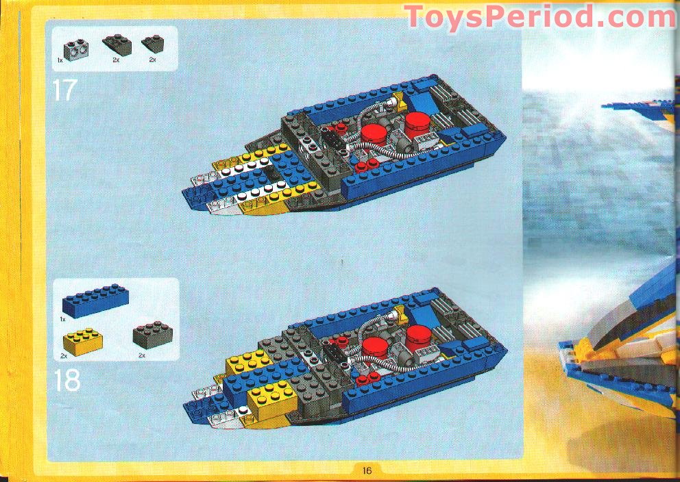 LEGO 4402 Sea Riders Set Parts Inventory and Instructions - LEGO