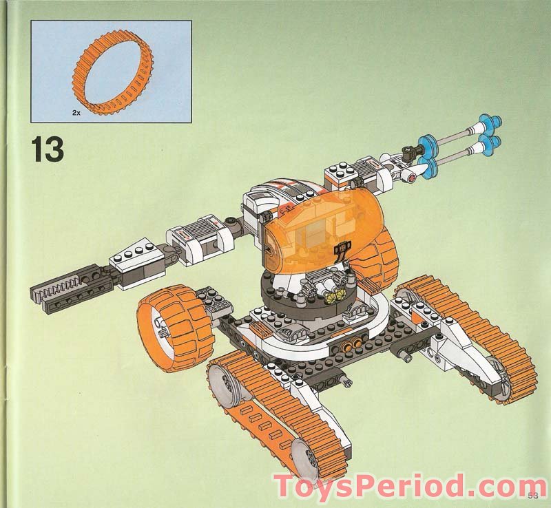 LEGO 7697 MT-51 Claw-Tank Ambush Set Parts Inventory and