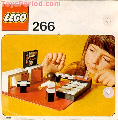 LEGO 266-1 Child's Bedroom Set Parts Inventory and Instructions