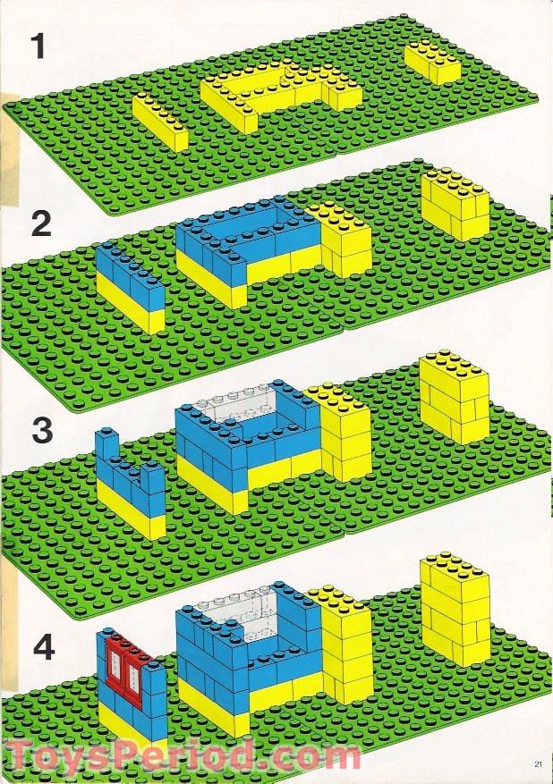 LEGO 550-1 Basic Building Set Set Parts Inventory and Instructions