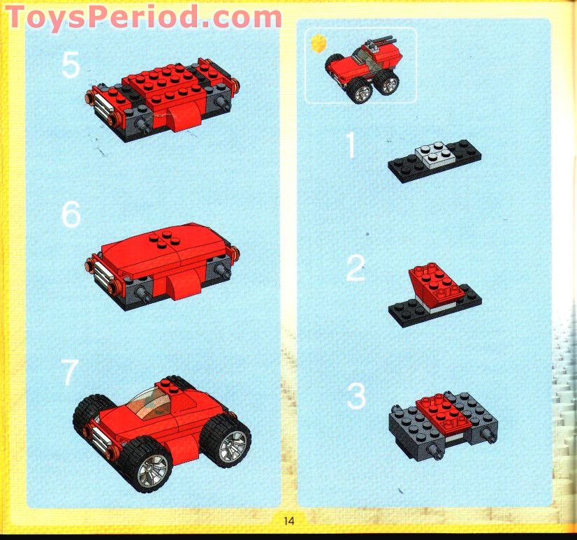 LEGO 4883 Gear Grinders Set Parts Inventory and Instructions