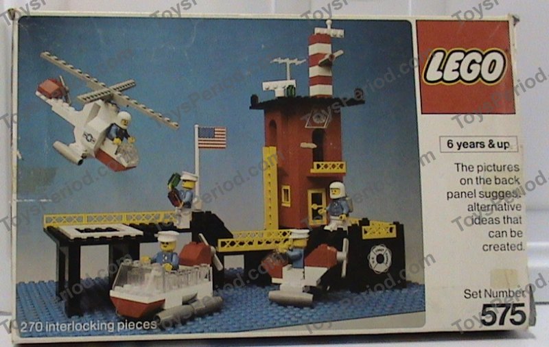 LEGO 575-1 US Coast Guard Station Set Parts Inventory and