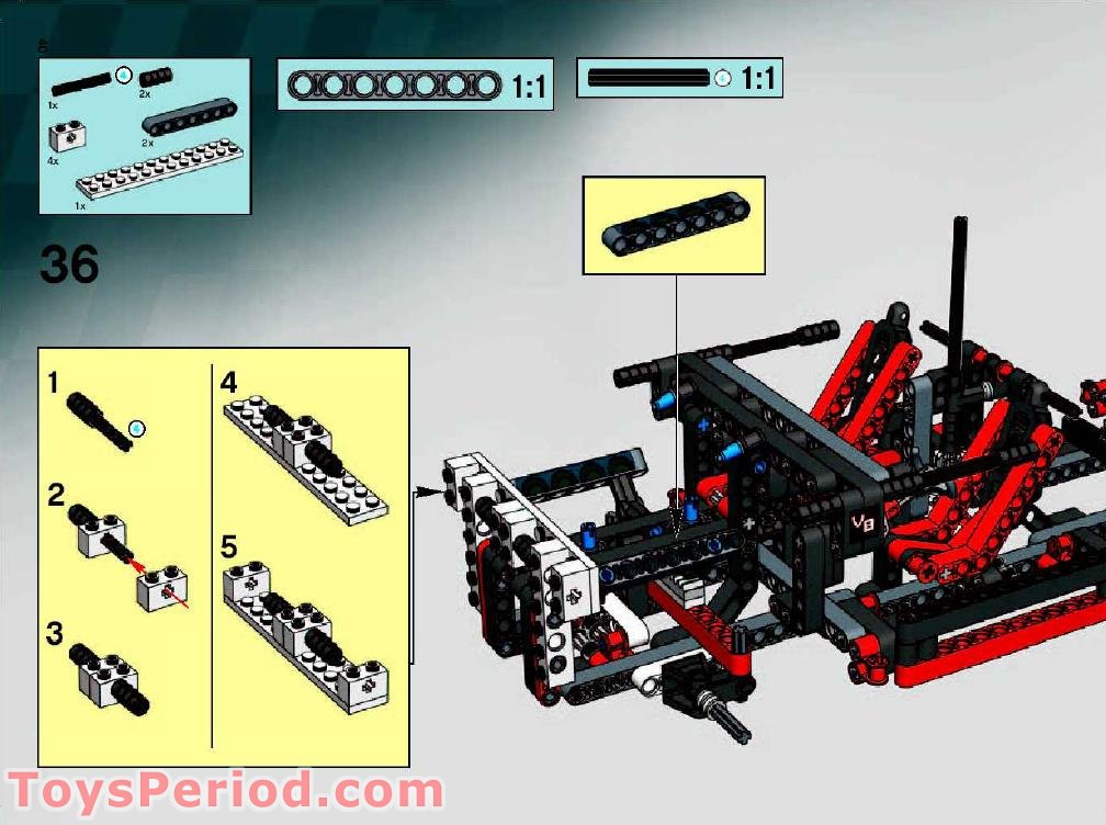 LEGO 8682 Nitro Intimidator Set Parts Inventory and Instructions