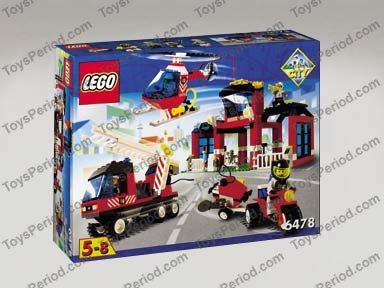 LEGO 6478 Fire Station Set Parts Inventory and Instructions - LEGO