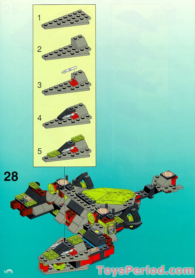 LEGO 6160 Sea Scorpion Set Parts Inventory and Instructions - LEGO