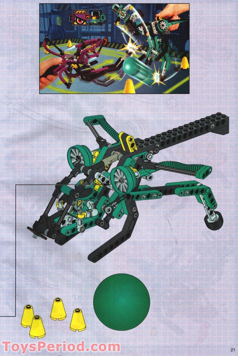 LEGO 8269 Cyber Stinger Set Parts Inventory and Instructions