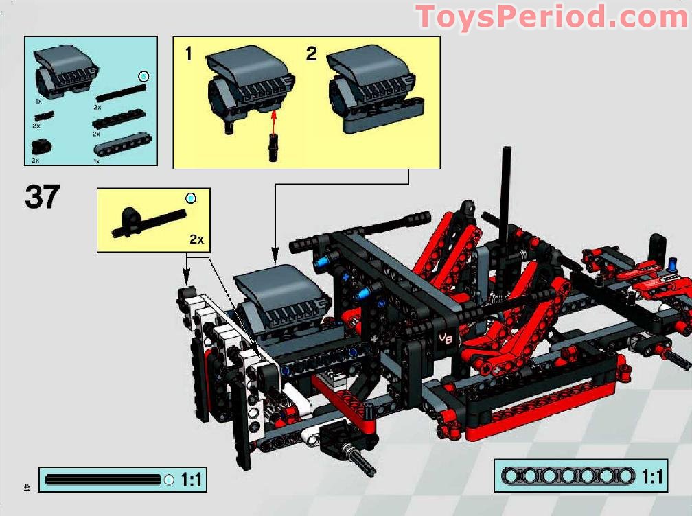 LEGO 8682 Nitro Intimidator Set Parts Inventory and Instructions