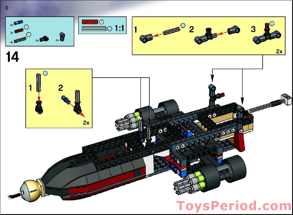 LEGO 7477 T1 Typhoon vs. T-Rex Set Parts Inventory and Instructions - LEGO  Reference Guide