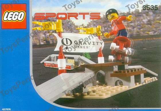 LEGO 3535 Skateboard Street Park Set Parts Inventory and