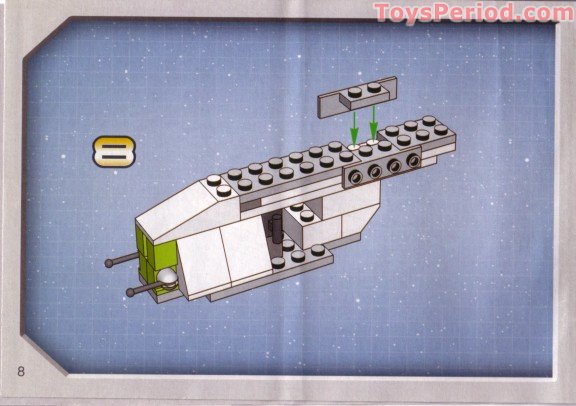 Lego mini 2024 republic gunship instructions