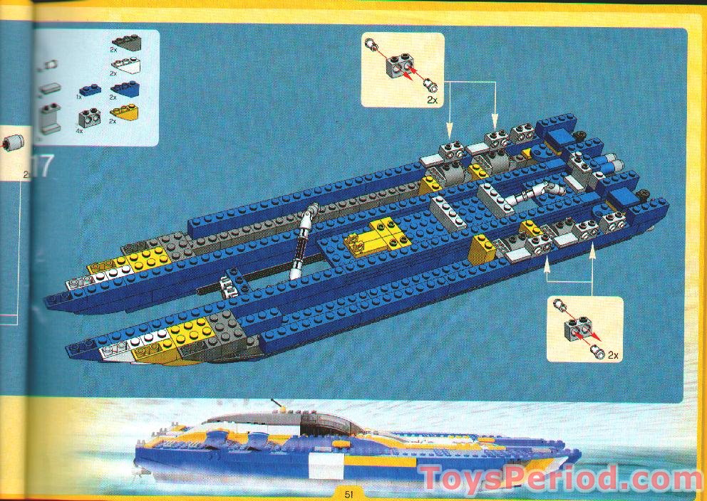 LEGO 4402 Sea Riders Set Parts Inventory and Instructions - LEGO