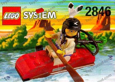 lego 2846 indian kayak set parts inventory and