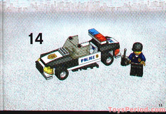 LEGO 7030 Squad Car Set Parts Inventory and Instructions - LEGO