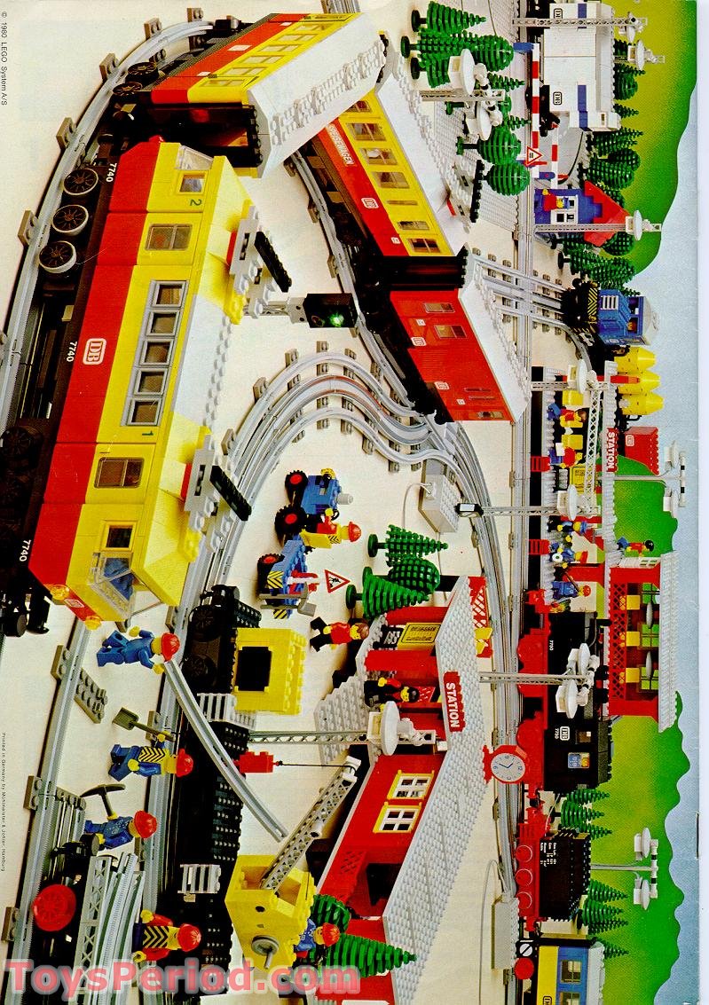 LEGO 7740 12v Electric InterCity Passenger Train Set Set Parts