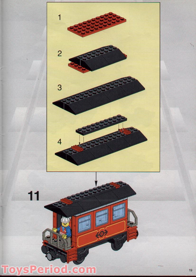 LEGO 3225 Classic Train Set Parts Inventory and Instructions