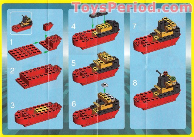 LEGO 7911 Ship Promotional (Duracell) Set Parts Inventory ...