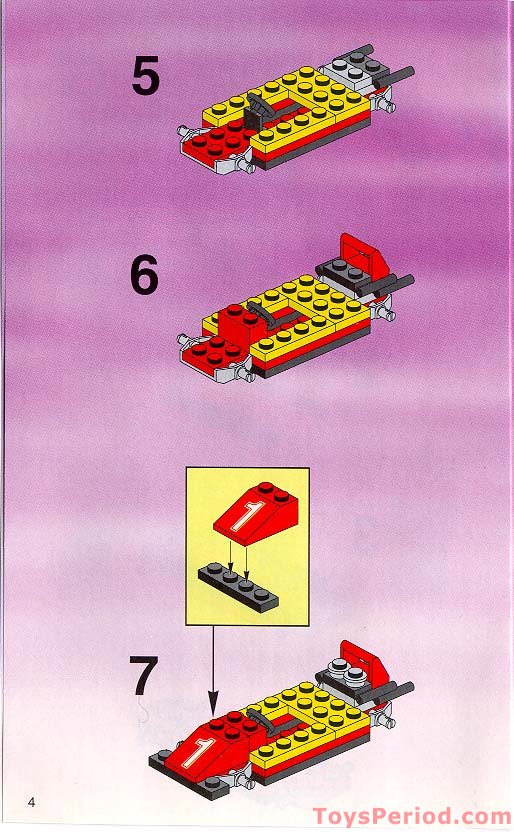 LEGO 2554 Shell Promotional Set - Formula 1 Pit Stop Set Parts