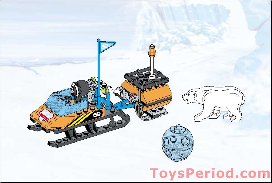 LEGO 6569 Polar Explorer Set Parts Inventory and Instructions