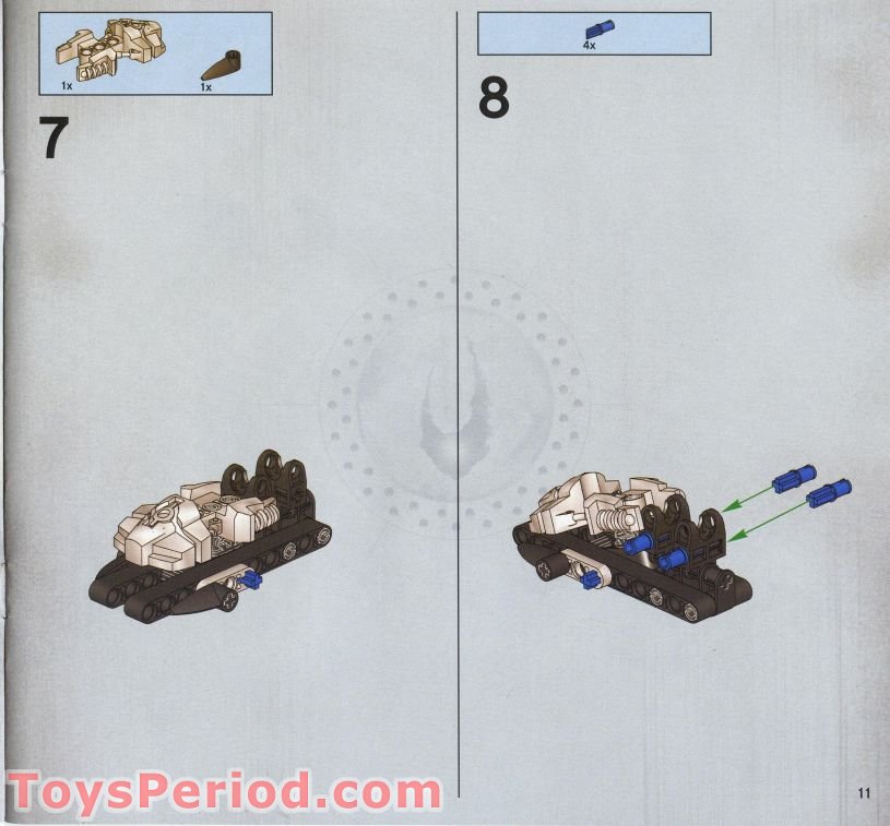 LEGO 8733 Axonn Set Parts Inventory and Instructions LEGO