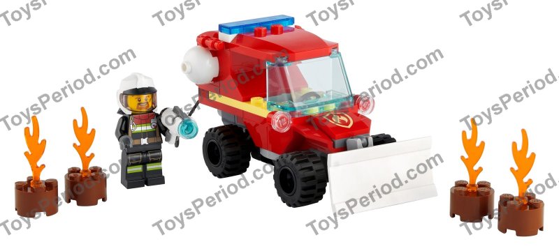 LEGO 60279 Fire Hazard Truck Set Parts Inventory and Instructions 