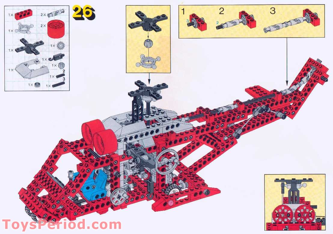 LEGO 8856 Whirlwind Rescue Instructions and Parts List