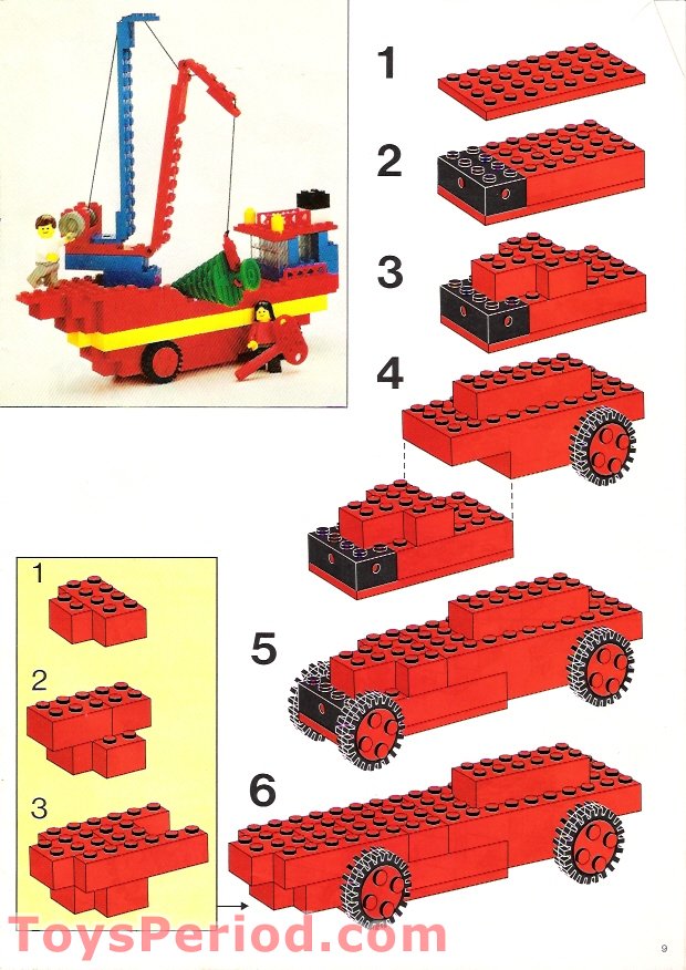 LEGO 550-1 Basic Building Set Set Parts Inventory and Instructions