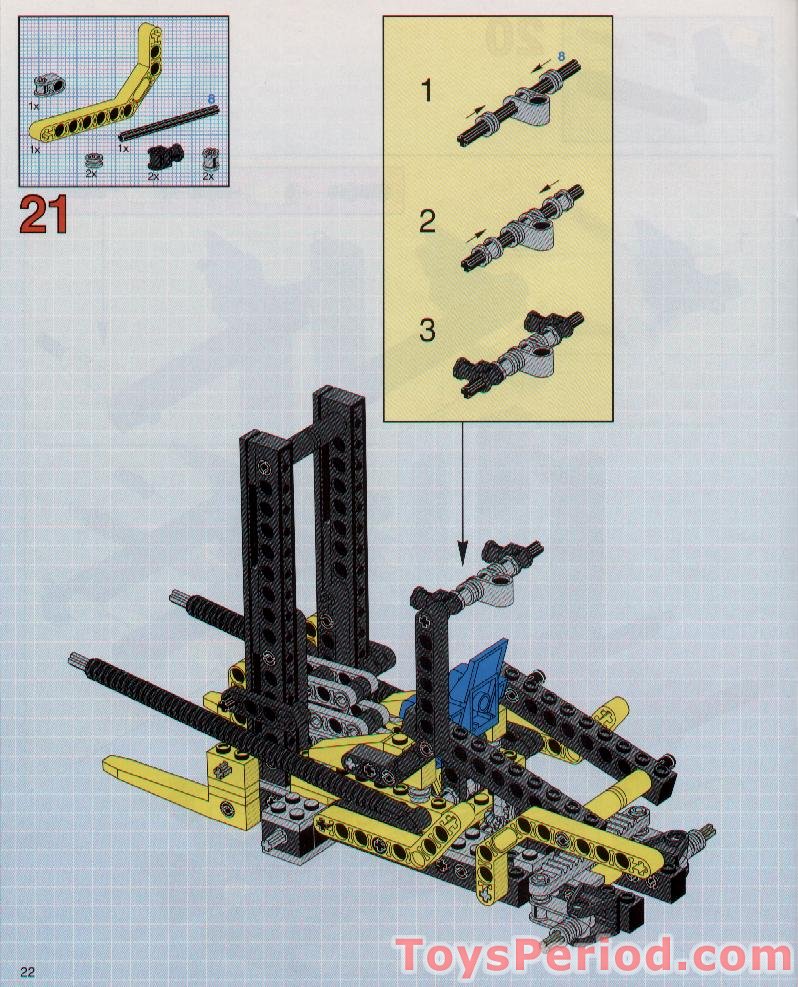 LEGO 8248 Forklift Set Parts Inventory and Instructions - LEGO