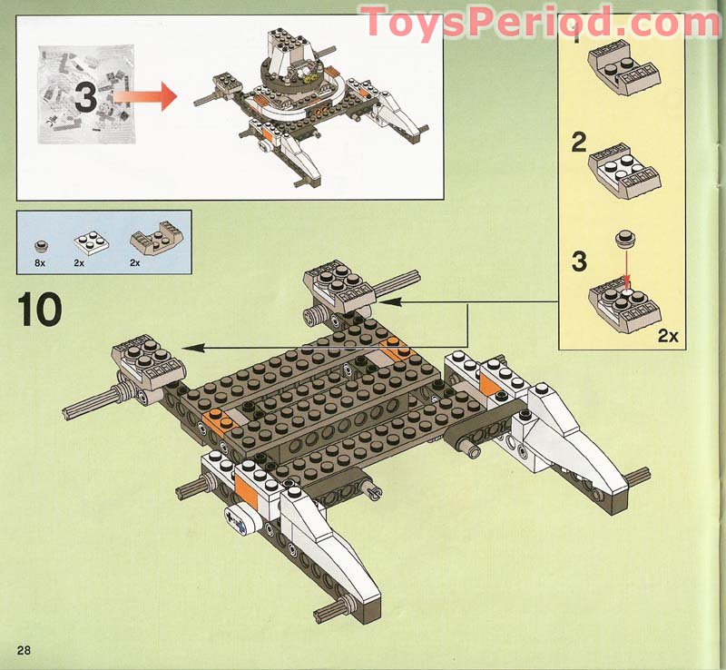 LEGO 7697 MT-51 Claw-Tank Ambush Set Parts Inventory and