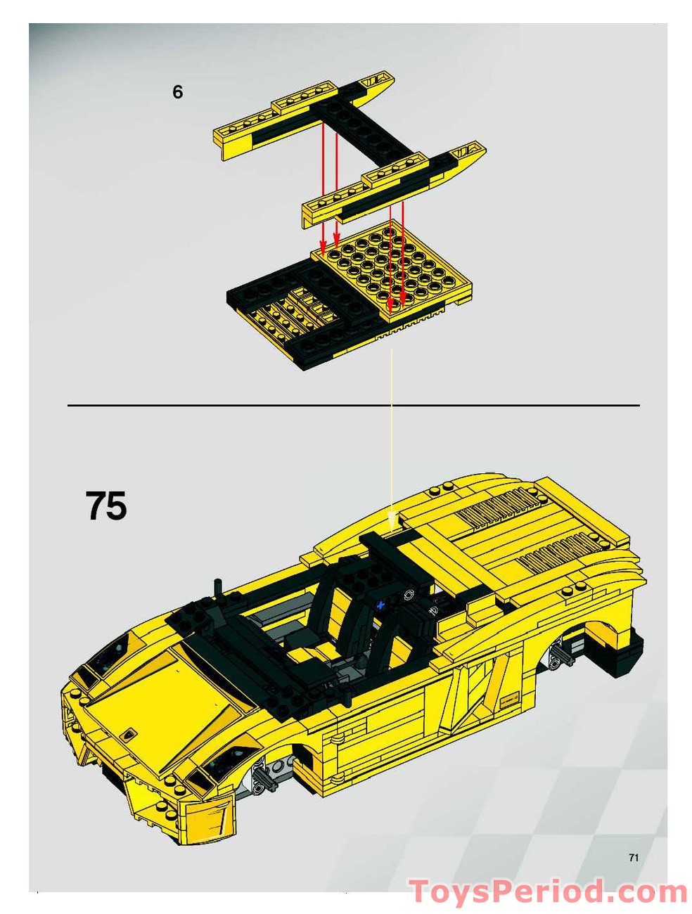 LEGO 8169 Lamborghini Gallardo LP 560-4 Set Parts Inventory and