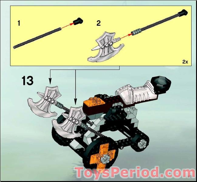 LEGO 8701 King Jayko Set Parts Inventory and Instructions - LEGO