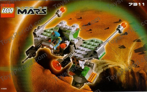 LEGO 7311 Red Planet Cruiser Set Parts Inventory and Instructions