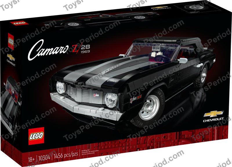 LEGO 10304 Chevrolet Camaro Z28 Set Parts Inventory and