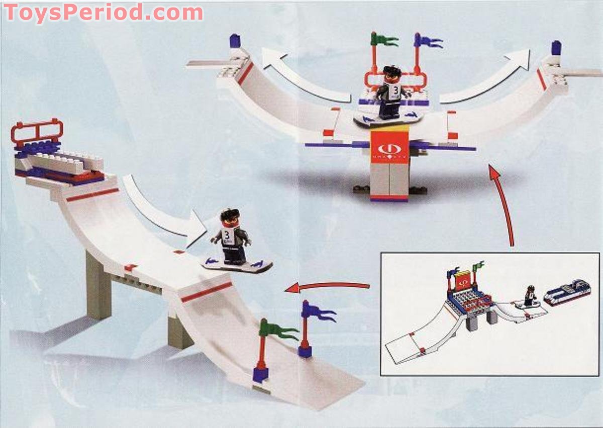 LEGO 3536 Snowboard Big Air Comp Set Parts Inventory and