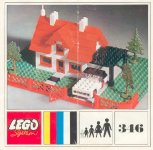 LEGO 346-2 House with Car Instructions and Parts List