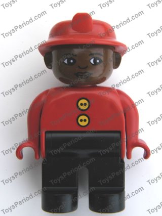 Black best sale duplo figures