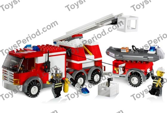 LEGO 7239 Fire Truck Set Parts Inventory and Instructions - LEGO