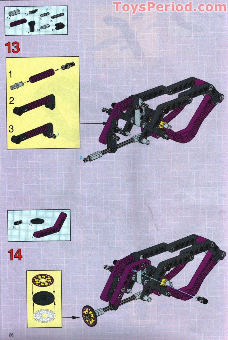 LEGO 8269 Cyber Stinger Set Parts Inventory and Instructions